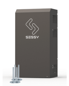 Sessy slimme thuisbatterij 10kWh zwart staand